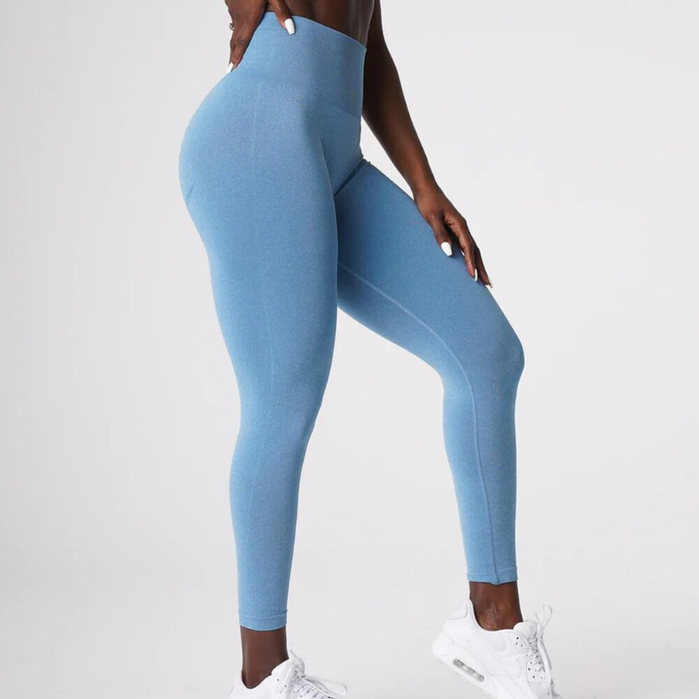 NVGTN Sky Blue Contour Seamless Leggings Size Medium